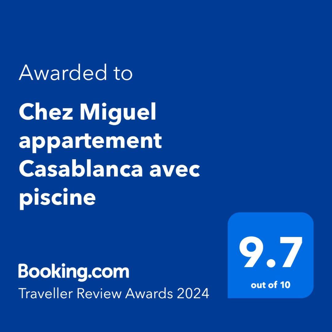 Chez Miguel Appartement Casablanca Avec Piscine Exteriör bild